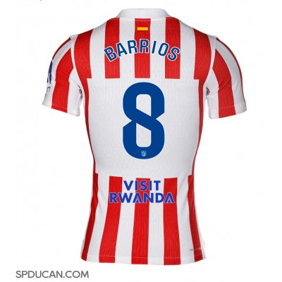 Muški Nogometni Dres Atletico Madrid Pablo Barrios #8 Domaci 2025-26 Kratak Rukav Muški Nogometni Dres Atletico Madrid Pablo Barrios #8 Domaci 2025-26 Kratak Rukav